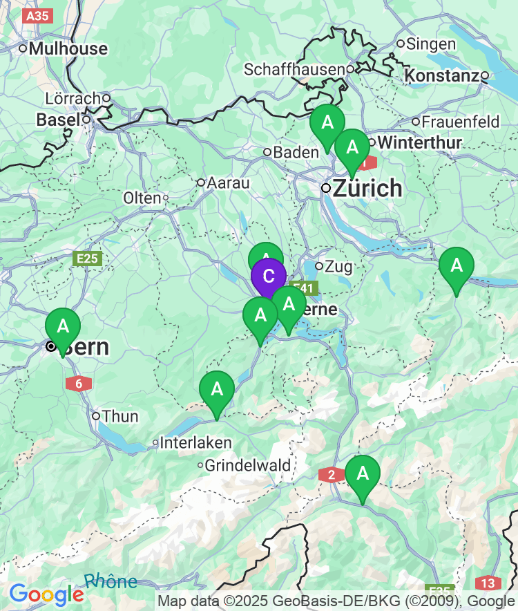 Lucerne Available Airport Options